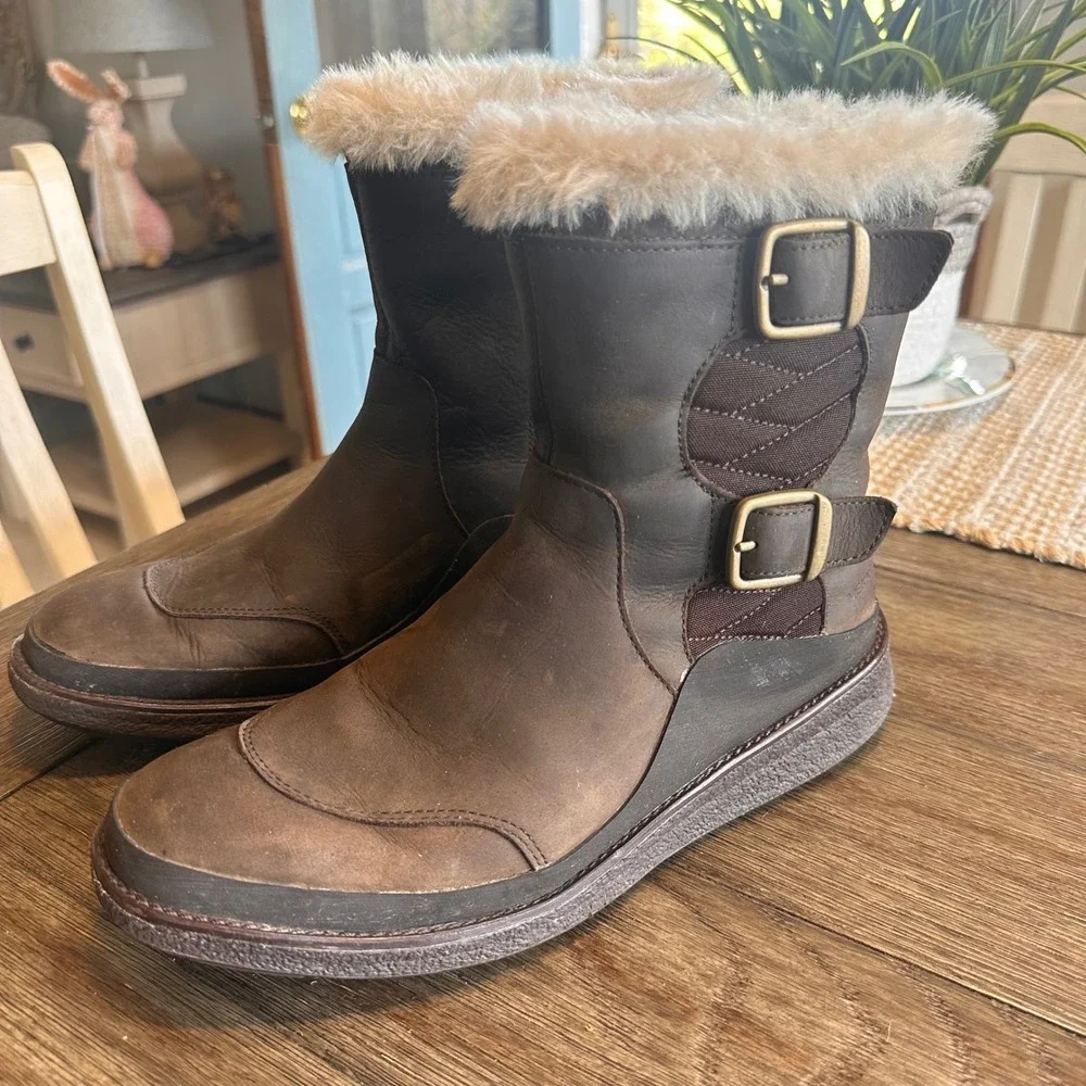 Merrell‎ Waterproof Leather Tremblant Ezra Zip Polar-Espresso Womens Size 7